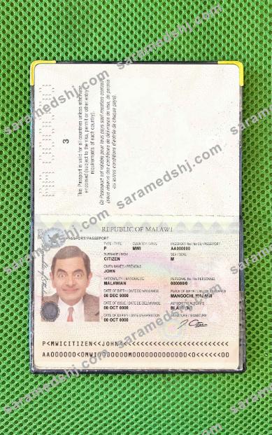 Malawi passport photo look